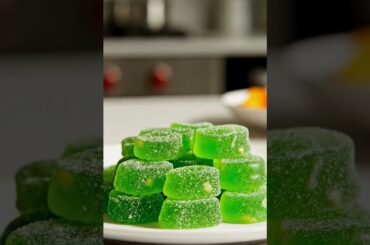 These 3 Ingredient Gummies Melt Belly Fat!  Zesty Green Apple Ginger Gummies  #detox #recipe