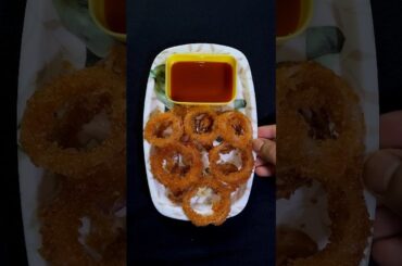 Crispy Onion Rings #onion #onionrings #onionringsrecipe #streetfood #snacks #food #shorts #foodie