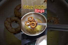 Crispy Potato Rings | Kids Favourite #potatorings #food #tasty #crispy #yummy #shorts #shortsfeed