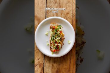 5-minute breakfast | High protein breakfast recipe | Jerk Chicken Toast  #easyrecipe #food