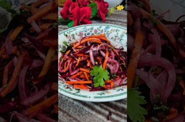 Healthy Beetroot Carrot Salad | Easy & Quick Salad Recipe | Weight Loss Salad | #shorts