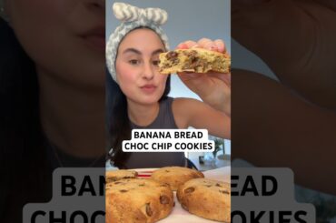 My banana bread choc chip cookies! #chocolatechipcookies #healthydessert