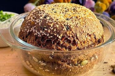 No Flour, No Yeast! Healthy Gluten Free Bread + Creamy Olive Dip