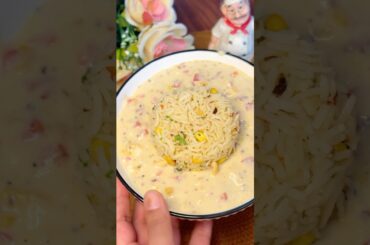 Quick & Healthy ‘HERBED RICE WITH CREAMY SAUCE’ #shorts