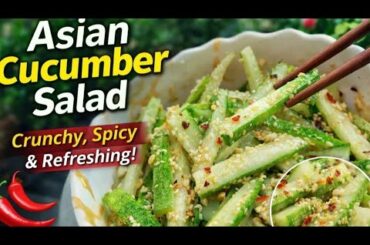 Asian Cucumber Salad Recipe  | Easy Healthy Salad #AsianCucumberSalad #CucumberSalad