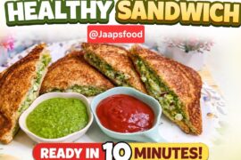 10 Minutes Healthy Paneer Veggie Sandwich | Multigrain Whole Wheat Bread Quick Recipe