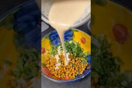Chickpea salad #shorts #diet #healthy #dailyvlog #salad
