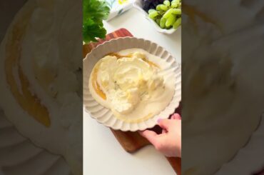 Healthy Fruit Cream #fruitcreamrecipe #recipe #shortsvideo #youtubeshorts #foodrecipe