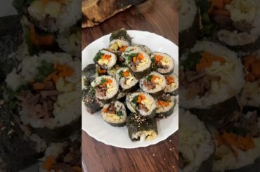 Easy to make kimbap recipe #kimbap #healthy #food #recipe #koreanfood