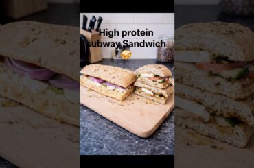 Let's make healthy protein rich subway Sandwich #food #recipe #health #vegsandwich #grilledsandwich