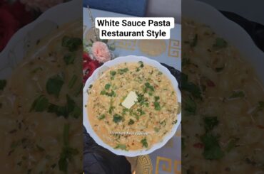5 Min Restaurant Style creamy White Sauce Pasta | Cheese Alfredo pasta #shorts #macroni #pasta #fyp