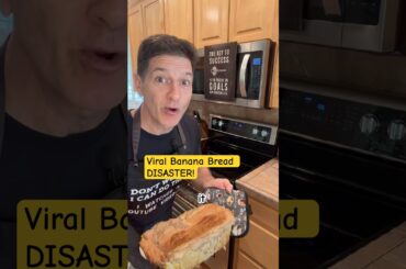 Viral banana bread disaster! Don’t try this recipe, it was a flop. #healthandfitness #bananabread