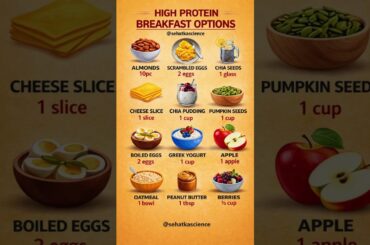 High Protein Breakfast Options for Weight Loss & Muscle Gain | ##healthylifestyl #sehate#ytfeeds