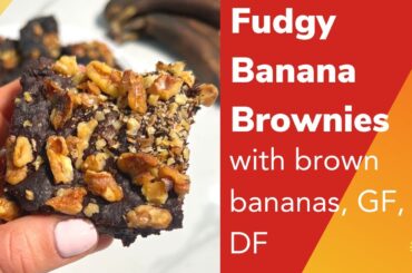 Brown Banana Fudgy Brownies - STOP THROWING OUT THOSE BANANAS!
