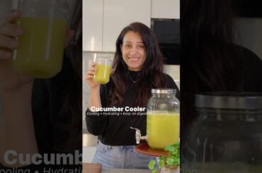 Cooling Summer Drink | Cucumber Kiwi Pineapple Cooler | No Sugar #coolingdrinks