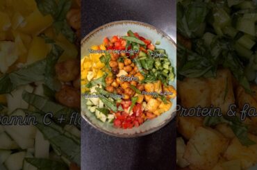 Best Roasted Chickpea Salad Recipe | Crunchy, Tangy & Protein Packed | Crispy Chickpea Salad Recipe