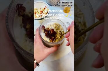 Healthy & Quick overnight oats  #overnightoats #talbinah #healthybreakfastideas #masalasecret