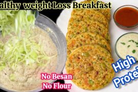 5 Minutes Healthy High Protein Breakfast for Weight Loss | High Protein Weight Loss Breakfast Recipe
