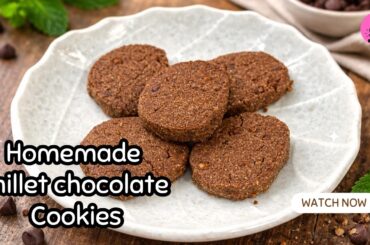 Millet chocolate cookies|healthy snacks recipes|healthy cookies for baby|evening snacks recipes