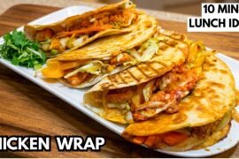 Quick & Tasty Chicken Wrap Recipe - Easy 10-Minute Healthy Lunch Ideas