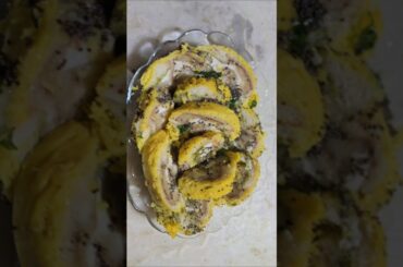 Spiral Dhokla Rolls| without onion garlic snacks #healthybreakfast #snacks #food #viral #shorts