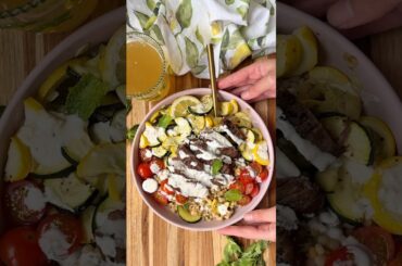 Steak Couscous Bowls #steak #couscous #healthydinner