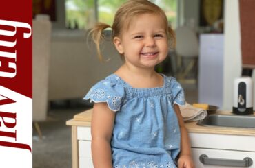 2 Year Old Makes Herself A Snack #shorts