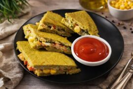 No Bread High Protein Sandwich | Healthy Breakfast Ideas | Tiffin Recipes | Lunch Box | Sandwich