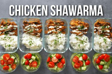 High Protein Chicken Shawarma Meal Prep | Fresh All Week