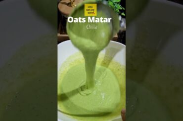 delicious Oats Matar Chilla healthy breakfast recipe. #littlesaltandspice #OatsChilla #cheela