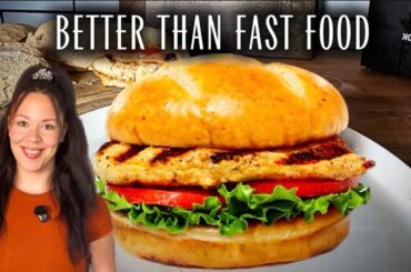 Crispy Chicken Sandwich + Healthy Chick-fil-A Sauce