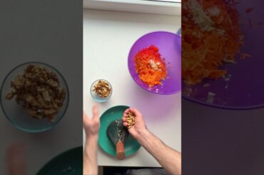 Healthy Carrot Salad & Quick #carrotsalad #shorts