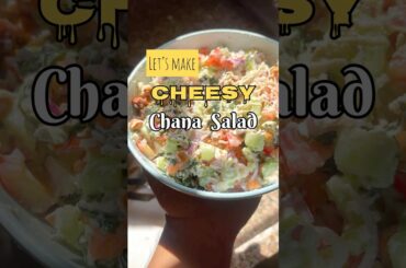 Cheesy chana salad #healthyfood #health