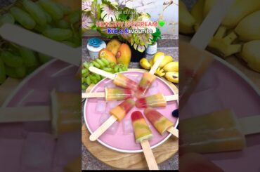 No Sugar Ice Cream Recipe | Kids Favorite | Healthy Fruit Ice Cream | Easy Homemade | 3 Ingredients