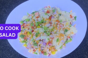 Daliya Salad Recipe | No-Cook Healthy High Fiber Veg Salad
