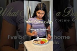 WHAT I EAT IN A DAY (and how much it cost me) #highproteinrecipe #mealprep #cheapmeals