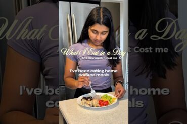 WHAT I EAT IN A DAY (and how much it cost me) #highproteinrecipe #mealprep #cheapmeals