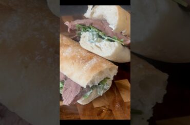 Arugula steak sandwich! #food #recipe #easyrecipe #steak #health #sandwich #cooking #cookingvideo