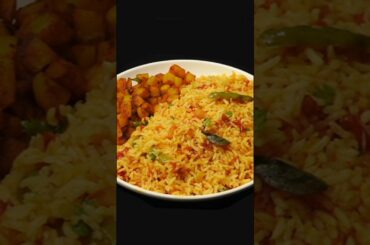 Tomato Rice Recipe in 10 mins | Thakali Rice Recipe | Lunch Box Recipes | Leftover Rice Recipes