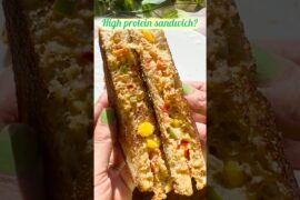 Yeh Creamy Sandwich High Protein Hai! No Mayo #shorts #viralrecipe #highprotein