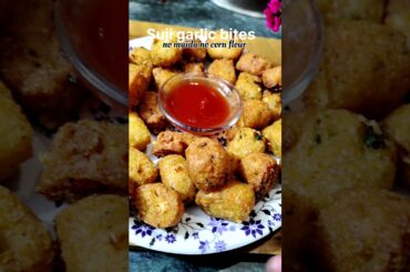 Suji garlic bites healthy recipes #sujibites #shorts #breakfast #snacks #potatobites