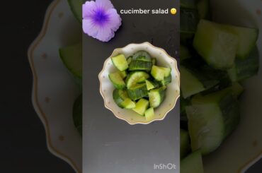 Cucumber  salad with soy sauce and sesame oil