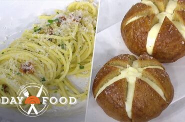 Spaghetti Aglio e Olio and Cheesy Garlic Bread: Get the Recipes!
