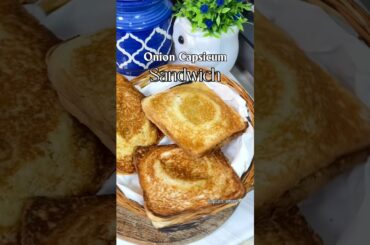 Capsicum onion Sandwich, healthy version of Sandwich #shorts #food #cooking #recipe #trending