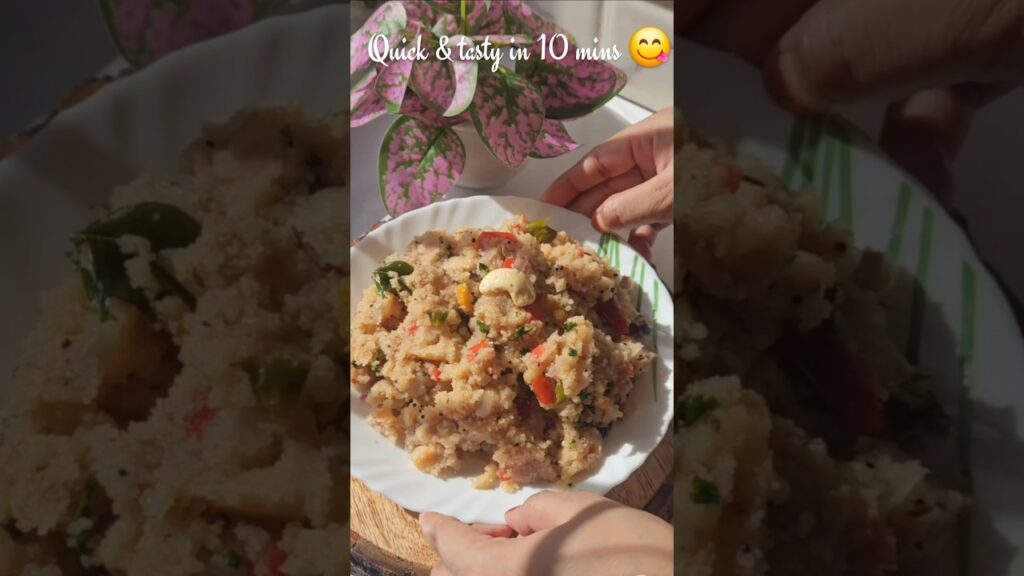 Healthy recipes Ep 1 | Veg Upma Recipe in 10 Minutes #upma #quickrecipe #shorts #shortsvideo #foodie