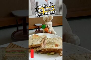 Veggie Delight HighProtein Breakfast Spiced Chickpeas Sandwich #food #recipe #healthylifestyle