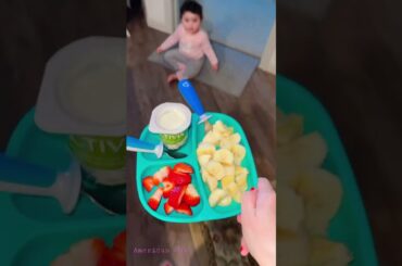 ||What My Baby eats in Day||Baby eating Fruits & Yogurt||Baby loves Fruits||Healthy eating||Healthy