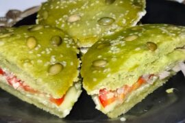 Moong dal sandwich recipe|veg sandwich recipe| oil free moog dal ka nashta |moong dal burger recipe|