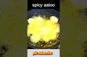Spicy Aloo || #shorts #food #asmr #recipe #indianasmrworld #streetfood #snacks
