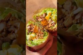 The Ultimate Low-Carb Lettuce-Wrapped Al Pastor Burrito #HealthyRecipes #MealPrep #CookingShorts